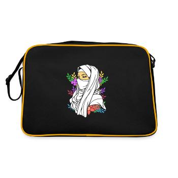 Musulman Islam Musulman Musulman Aïd Moubarak - Sac Retro - noir/or - Dos
