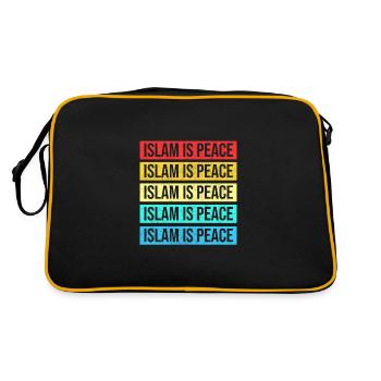 Muslim Islam is Peace - Retro Bag - black/gold - Back
