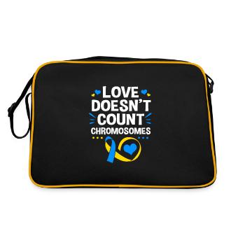 Down syndrome - Retro Bag - black/gold - Back