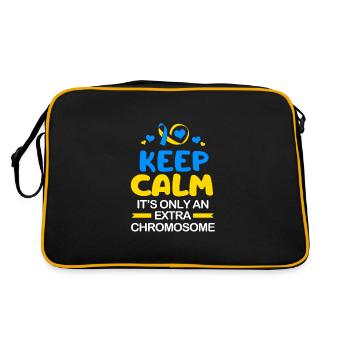 Down syndrome - Retro Bag - black/gold - Back