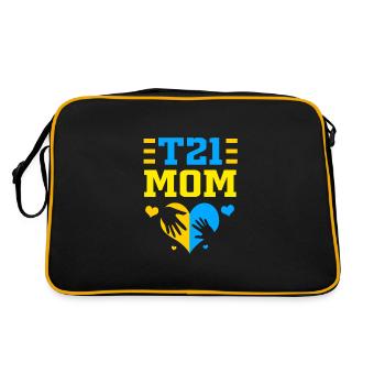 Down syndrome - Retro Bag - black/gold - Back