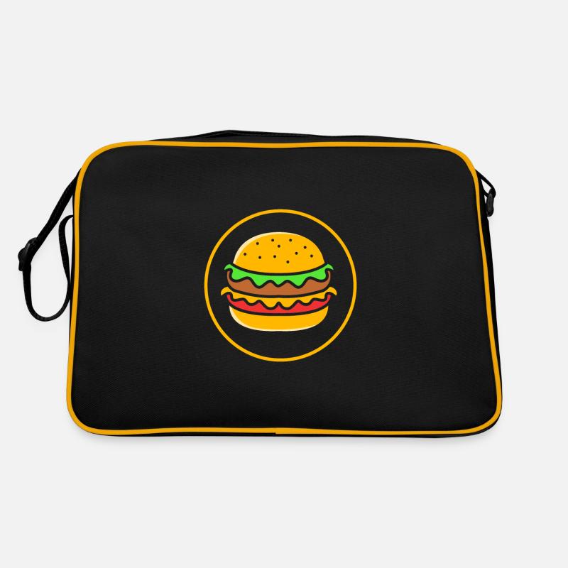 Cheeseburger Retro Tasche