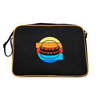 Burger au fromage - Sac Retro - noir/or - Dos
