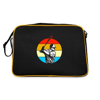 Baseball Retro - Retro Tasche - Schwarz/Gold - Hinten