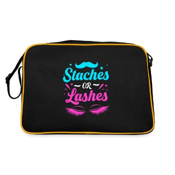 Babyshower révélatrice de sexe - Sac Retro - noir/or - Dos