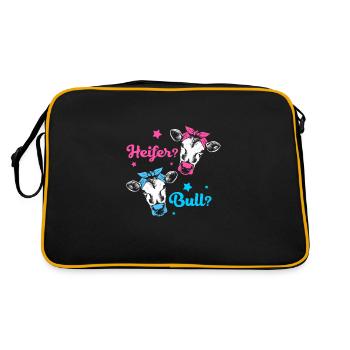 Babyshower révélatrice de sexe - Sac Retro - noir/or - Dos