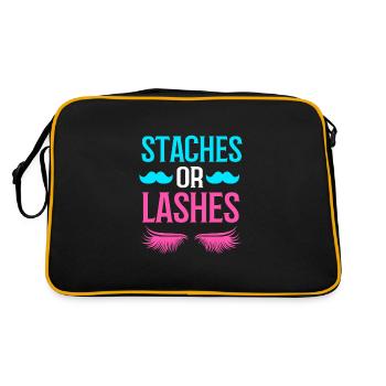 Babyshower révélatrice de sexe - Sac Retro - noir/or - Dos