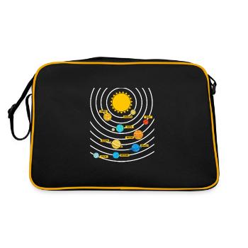 Universe Solar System - Retro Bag - black/gold - Back