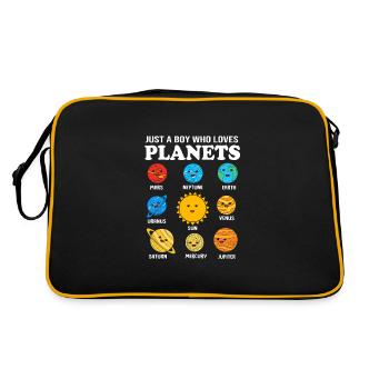 Solar System Universe - Retro Bag - black/gold - Back
