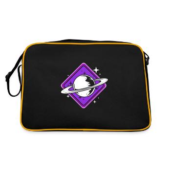 Solar System Universe - Retro Bag - black/gold - Back