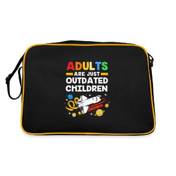 Universe Solar System - Retro Bag - black/gold - Back