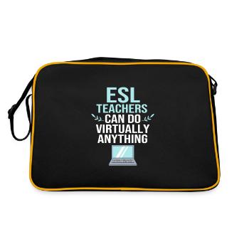Professeur d’anglais Professeur d’anglais - Sac Retro - noir/or - Dos