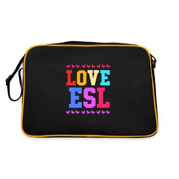 Professeur d’anglais Professeur d’anglais - Sac Retro - noir/or - Dos