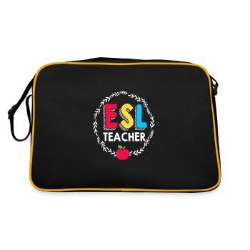 Professeur d’anglais Professeur d’anglais - Sac Retro - noir/or - Dos