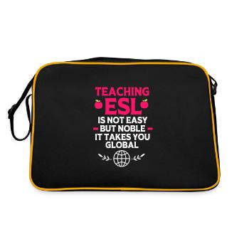 Professeur d’anglais Professeur d’anglais - Sac Retro - noir/or - Dos