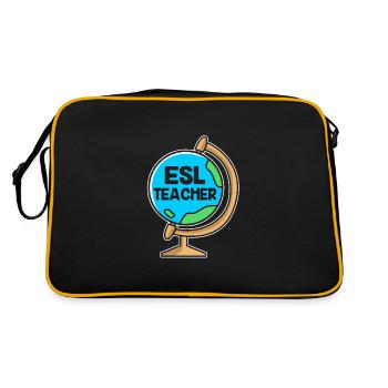 Professeur d’anglais Professeur d’anglais - Sac Retro - noir/or - Dos