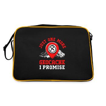 Geocaching Geocache Geocacher - Retro Bag - black/gold - Back