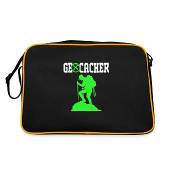 Géocaching Géocache Géocacher - Sac Retro - noir/or - Dos