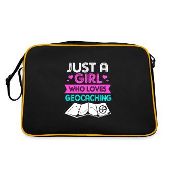 Geocaching Geocache Geocacher - Retro Bag - black/gold - Back