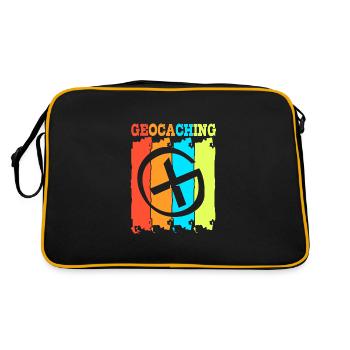 Géocaching Géocache Géocacher - Sac Retro - noir/or - Dos