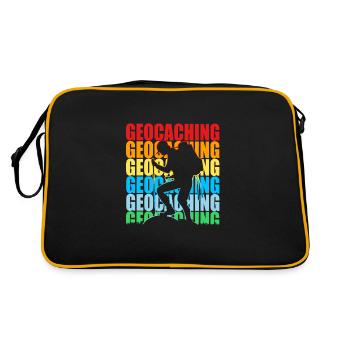 Géocaching Géocache Géocacher - Sac Retro - noir/or - Dos