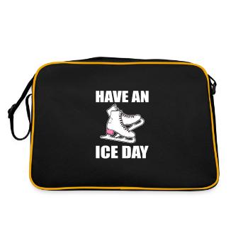 Ice skating Ice skating Ice skating - Retro Bag - black/gold - Back