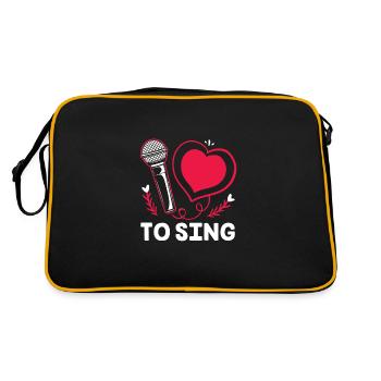 Karaoké - Sac Retro - noir/or - Dos