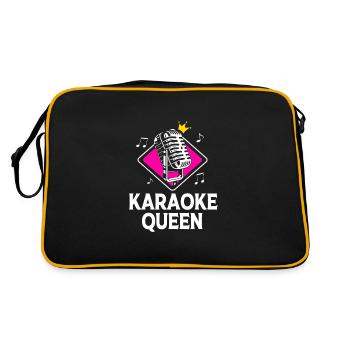 Reine du karaoké - Sac Retro - noir/or - Dos
