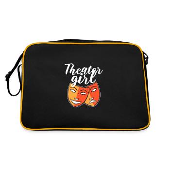 Theatre Acting Actor Actress - Retro Bag - black/gold - Back