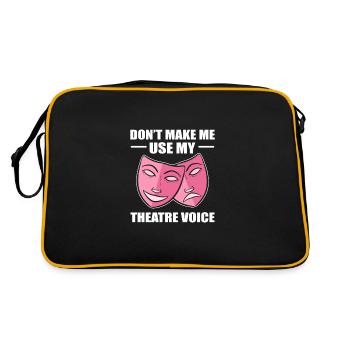 Theatre Acting Actor Actress - Retro Bag - black/gold - Back