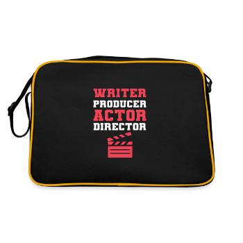 Theatre Acting Actor Actress - Retro Bag - black/gold - Back