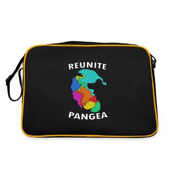 Geologe Geologie - Retro Tasche - Schwarz/Gold - Hinten