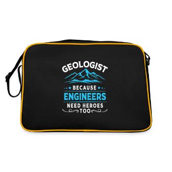 Géologue - Sac Retro - noir/or - Dos