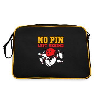 Bowling Bowler Bowling Skittles Bowling Ball - Retro Bag - black/gold - Back