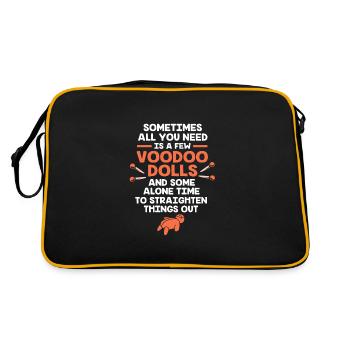 Voodoo - Retro Bag - black/gold - Back