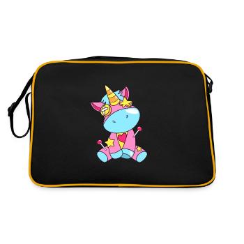 Voodoo Unicorn - Retro Bag - black/gold - Back