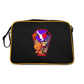 Voodoo Skeleton - Retro Bag - black/gold - Back