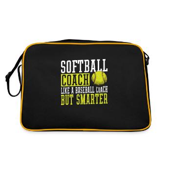Softball coach Like a baseball coach, but - Retro Bag - black/gold - Back