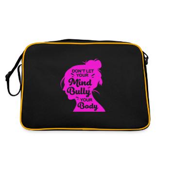 Body Positivity - Retro Tasche - Schwarz/Gold - Hinten