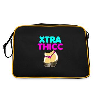 Body Positivity - Retro Tasche - Schwarz/Gold - Hinten