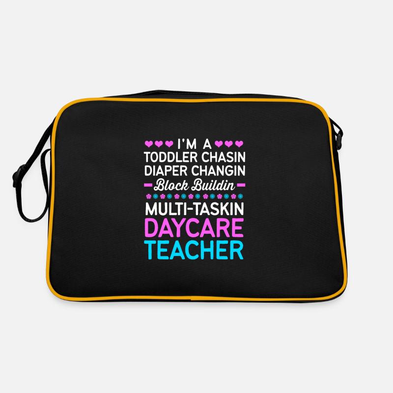 Daycare Center Education Educator Educator Retro Bag