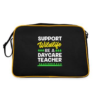 Garderie Éducateur Éducateur - Sac Retro - noir/or - Dos