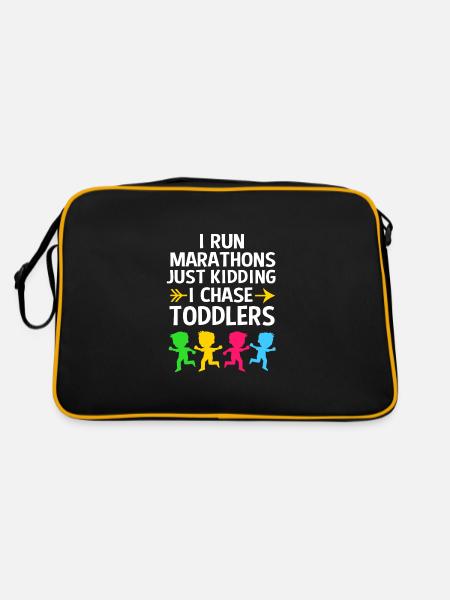 Kindergarten Education Educator Educator - Retro Bag - black/gold - Back