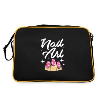 Nail Designer Nail Cosmetics Esthéticienne - Sac Retro - noir/or - Dos