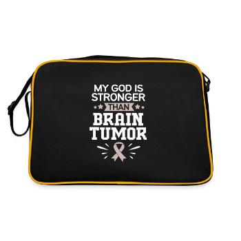 brain tumor tumor brain - Retro Bag - black/gold - Back