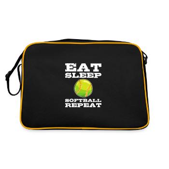 Softball Joueurs de softball - Sac Retro - noir/or - Dos