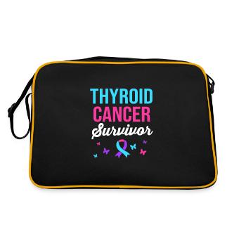 Thyroid cancer - Retro Bag - black/gold - Back