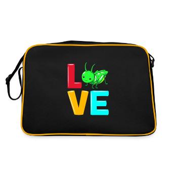 Sauterelle - Sac Retro - noir/or - Dos