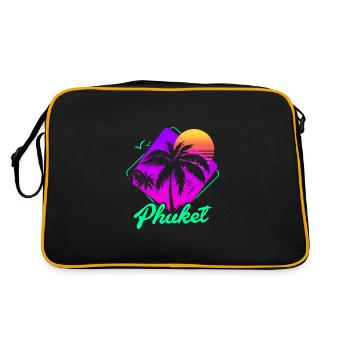 Thailand Thai Language Phuket - Retro Bag - black/gold - Back