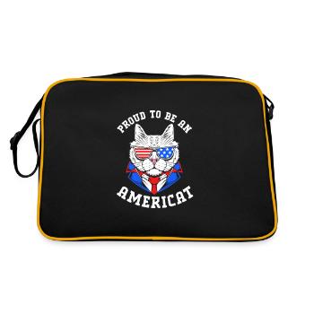 Fourth of July National Colors National Day United States - Retro Bag - black/gold - Back